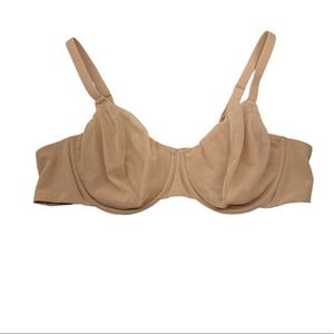 SKIMS FITS EVERYBODY UNLINED UNDERWIRE BRA IN CLAY NWT SZ 44C